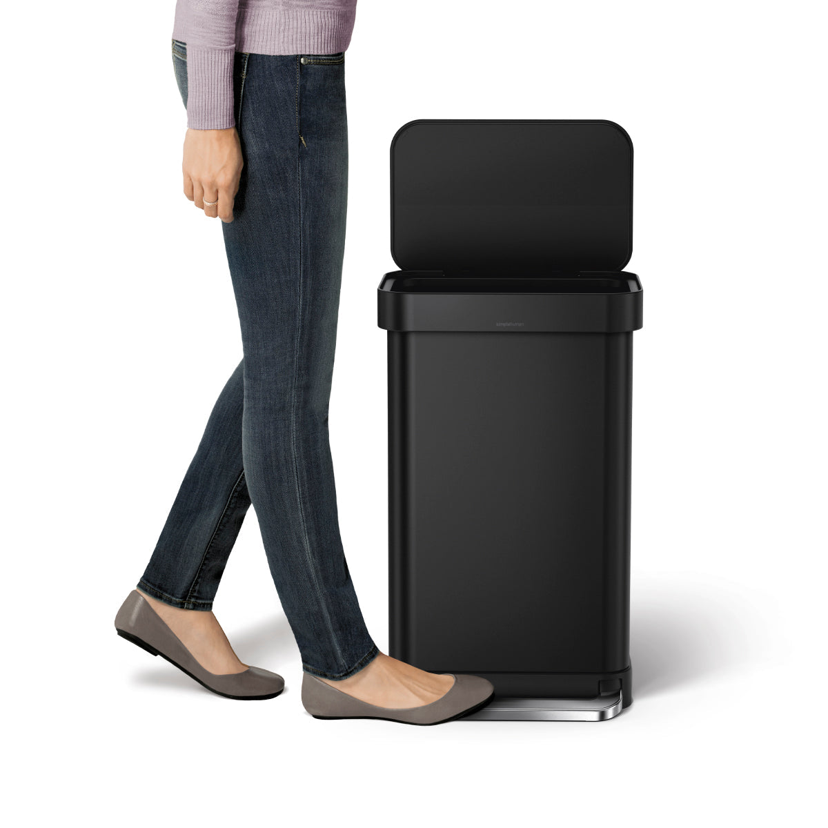 45L Rectangular Step Can with Liner Pocket
