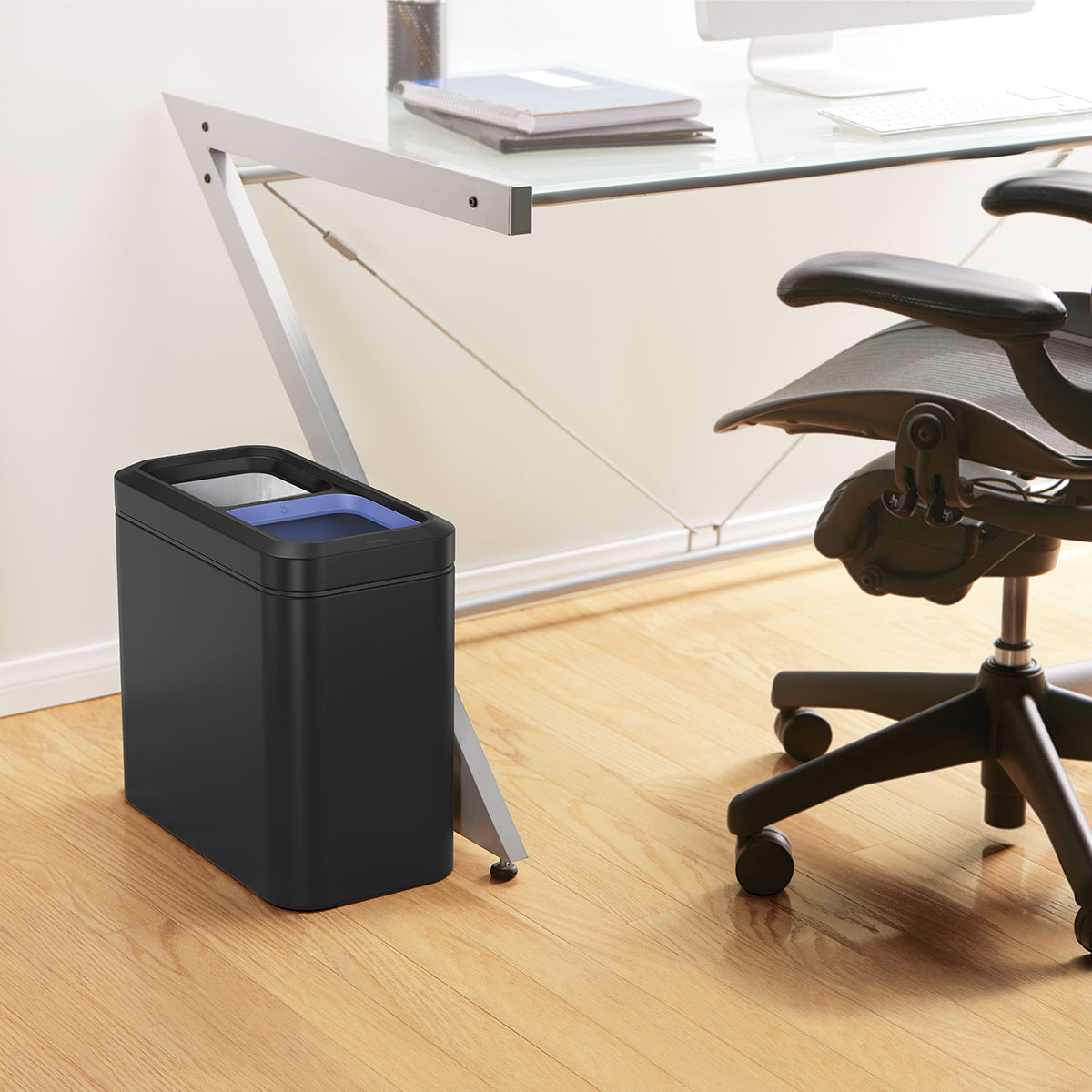 20L Dual Compartment Slim Open Can