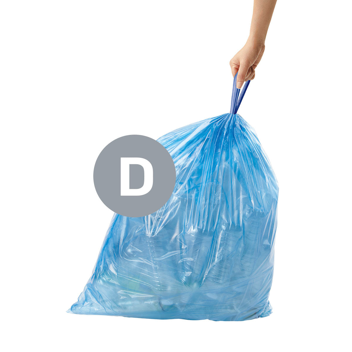 code D blue recycling custom fit liners