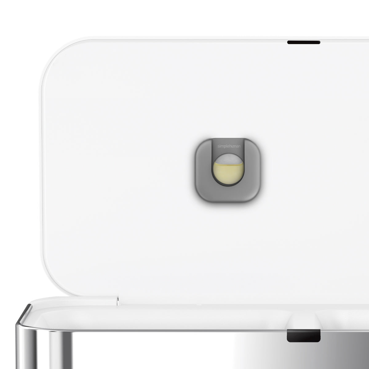 58L Dual Compartment Rectangular Sensor Can with Voice and Motion Control