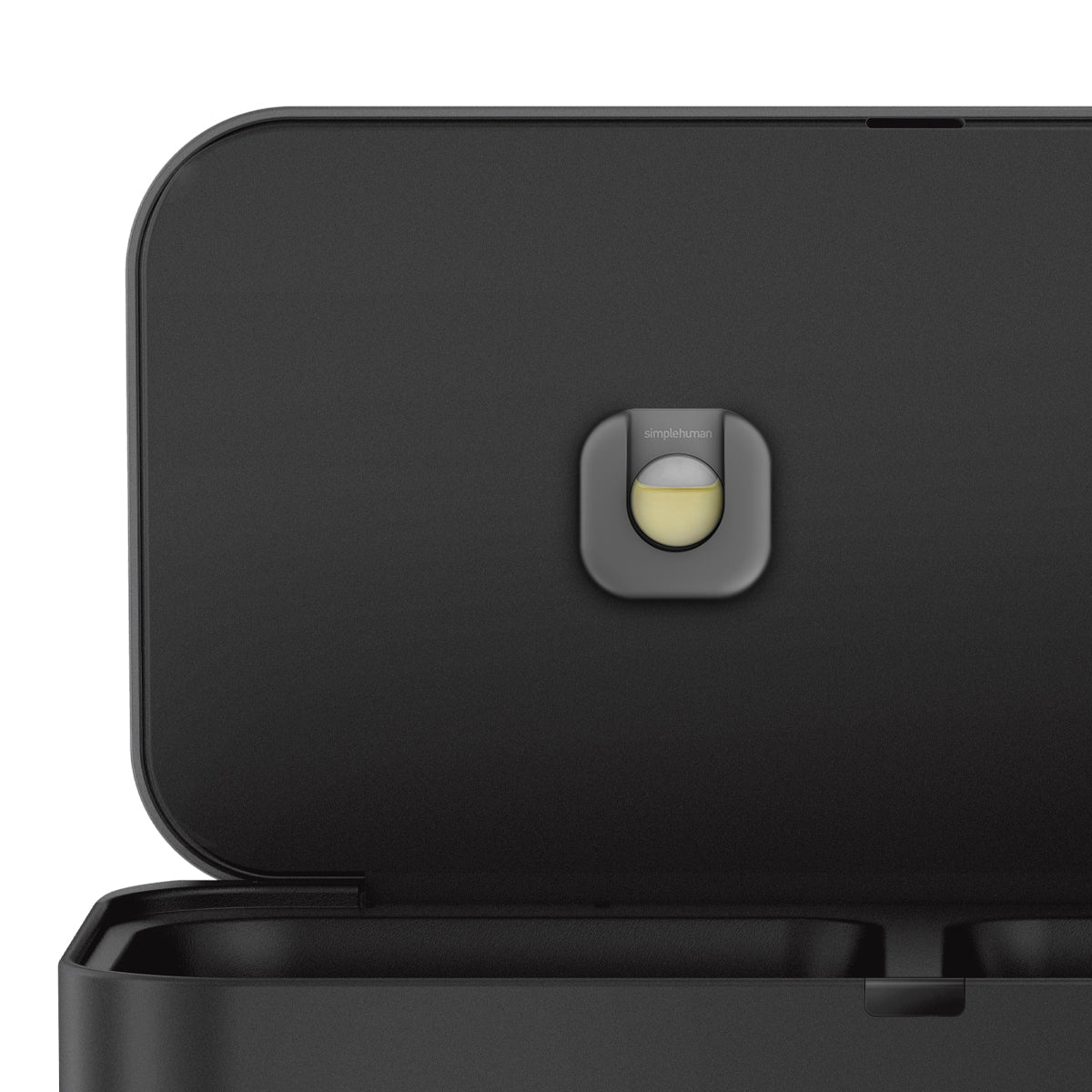 58L Dual Compartment Rectangular Sensor Can with Voice and Motion Control
