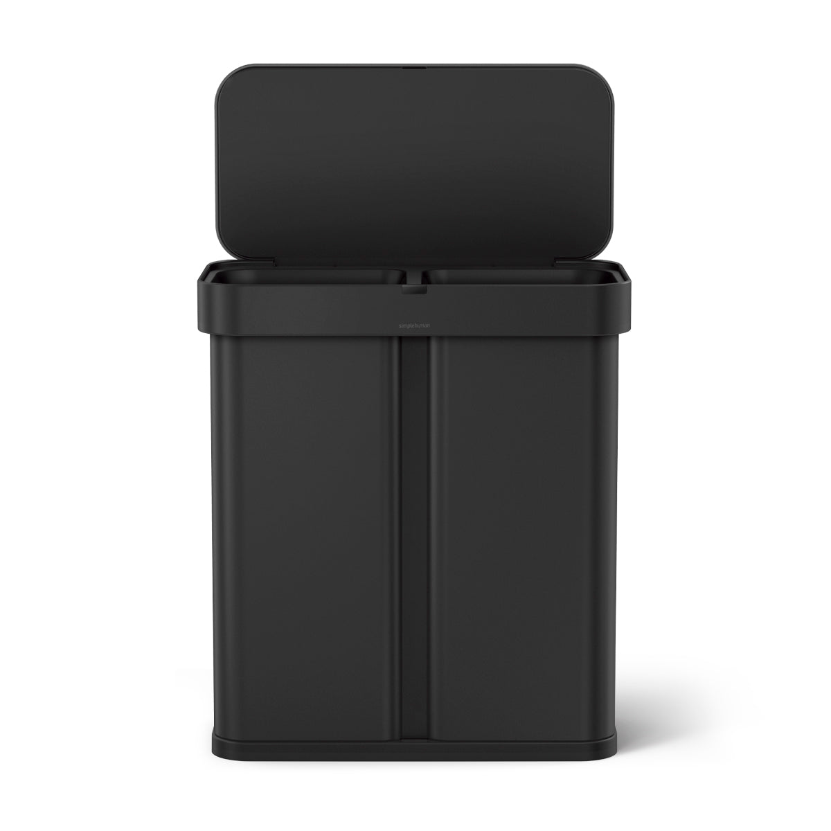 58L Dual Compartment Rectangular Sensor Can with Voice and Motion Control