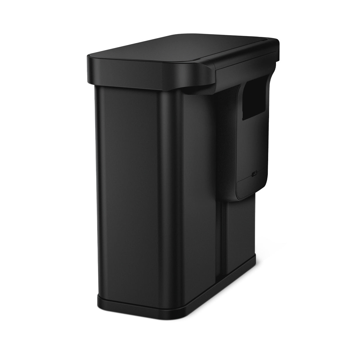 58L Dual Compartment Rectangular Sensor Can with Voice and Motion Control