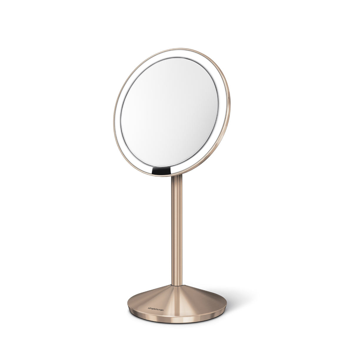 sensor mirror fold - rose gold finish - 3/4 view image