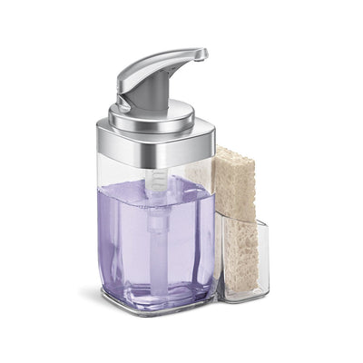 simplehuman 22 fl. oz. square push pump with caddy