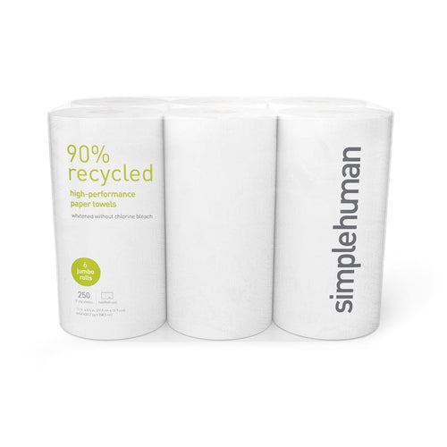 high-performance paper towels<br>90% recycled