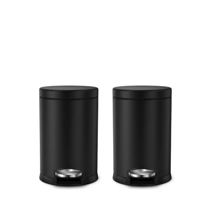 4.5L round step can, 2-pack