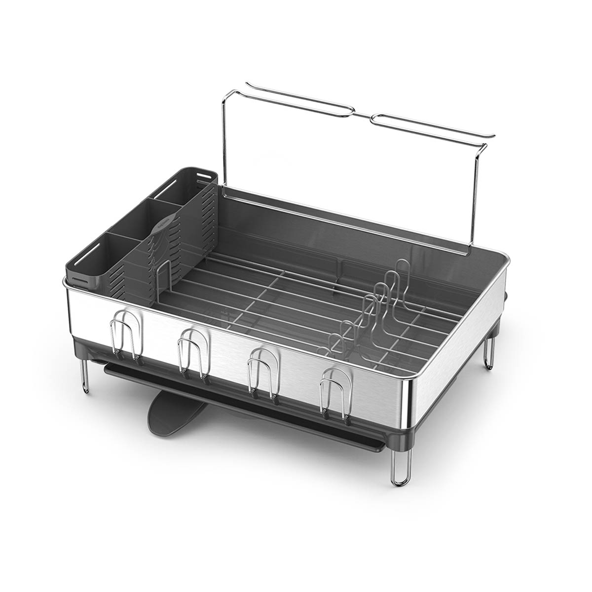 steel frame dishrack - 3/4 view no dishes image