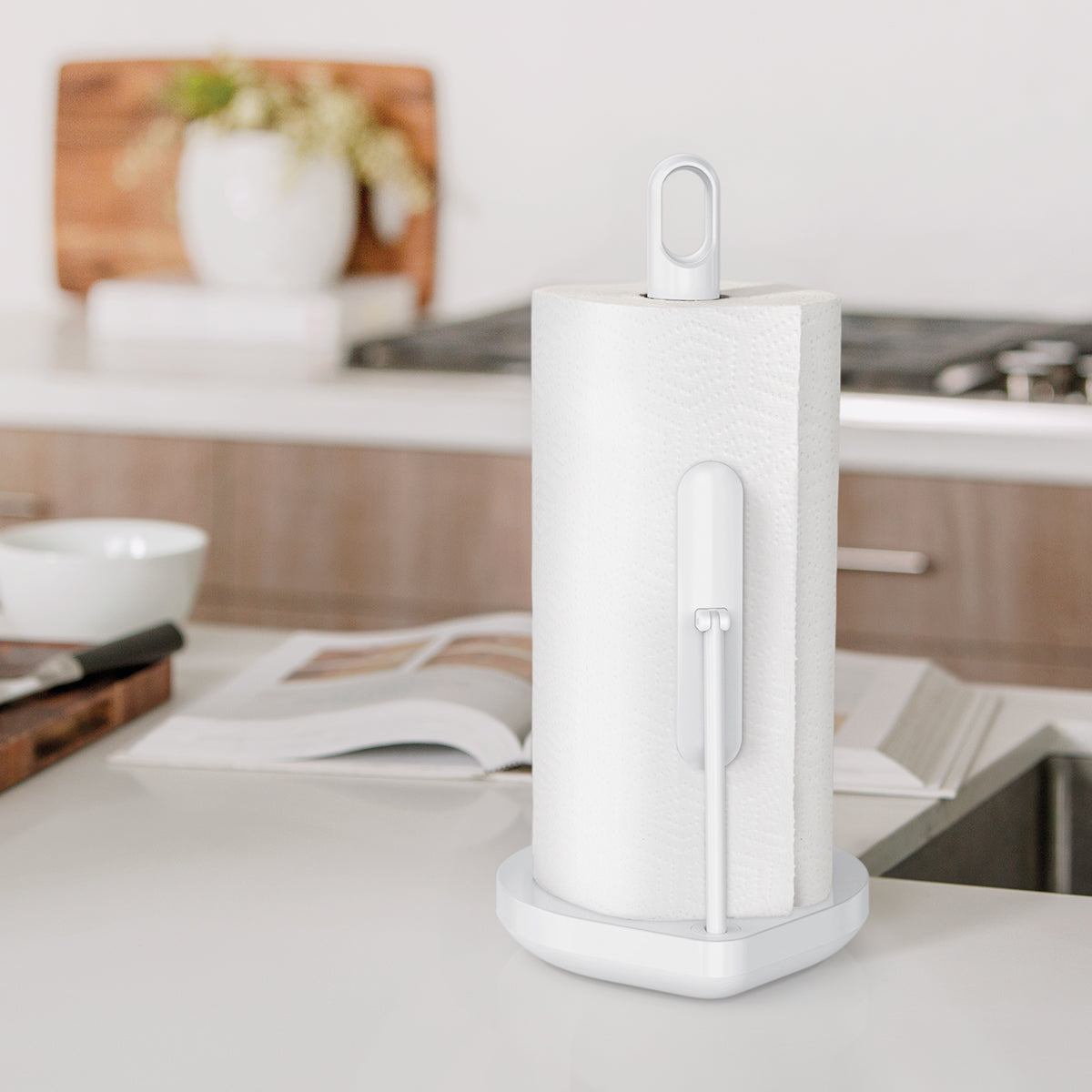 Tension Arm Paper Towel Holder