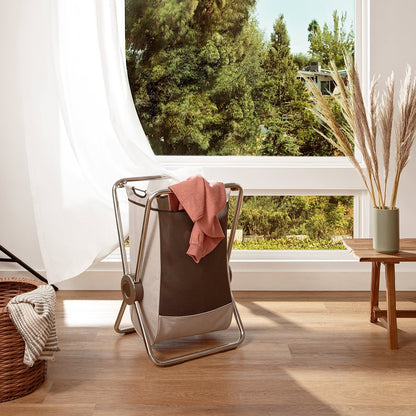 single x-frame hamper with personalization