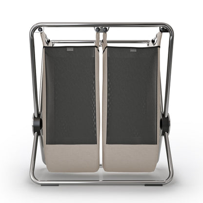 double x-frame hamper with personalization