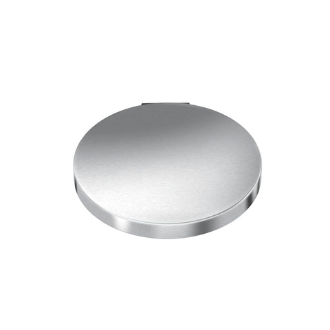 lid, brushed stainless steel 