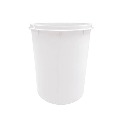 6L white plastic trash bucket 