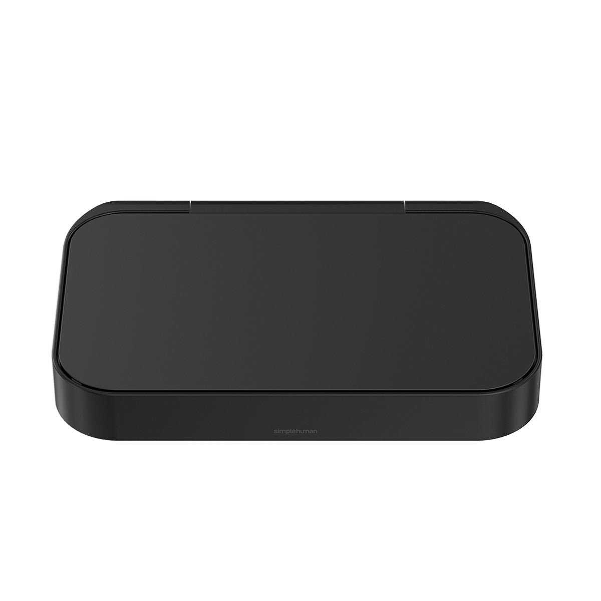 Simplehuman Matte Black Stainless Steel Lid with Liner Rim.