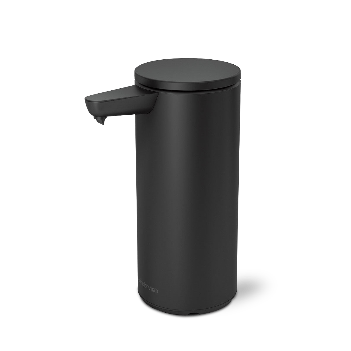 Simplehuman 9 oz. Rechargeable Sensor Pump in Matte Black, touch-free, drip-free dispensing.