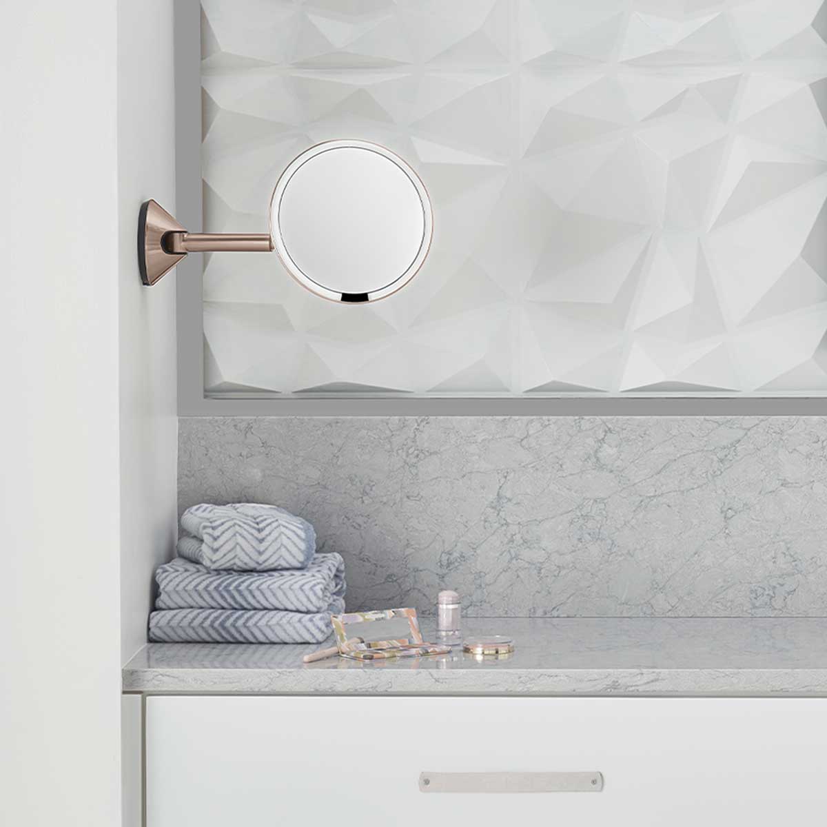 Hard-Wired Wall Mount Sensor Mirror, Certified Refurbished