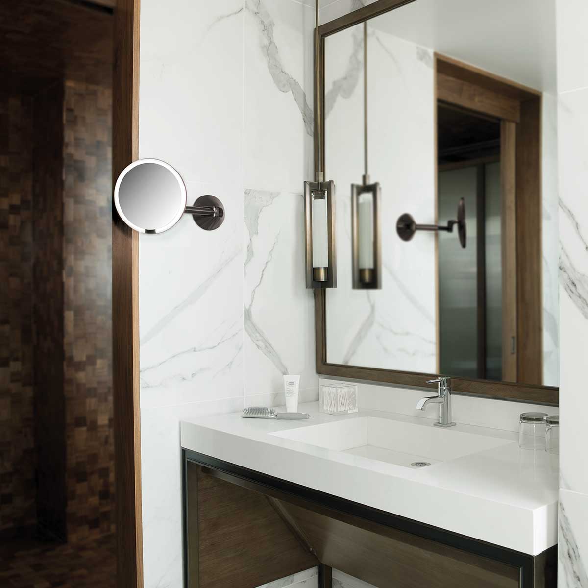 Hard-Wired Wall Mount Sensor Mirror, Certified Refurbished