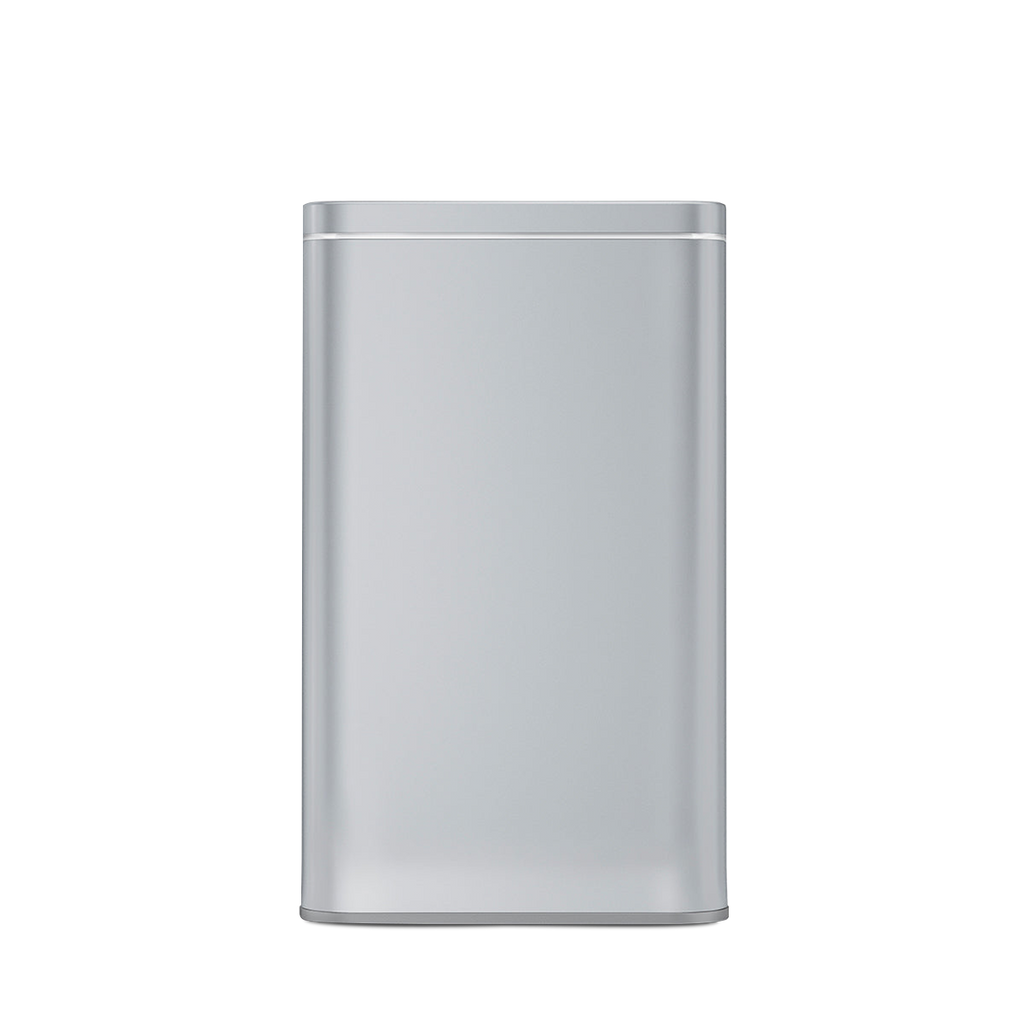 Simplehuman Cleanstation Close-up view in Brushed Stainless Steel, sleek UV-C device sanitizer casing.