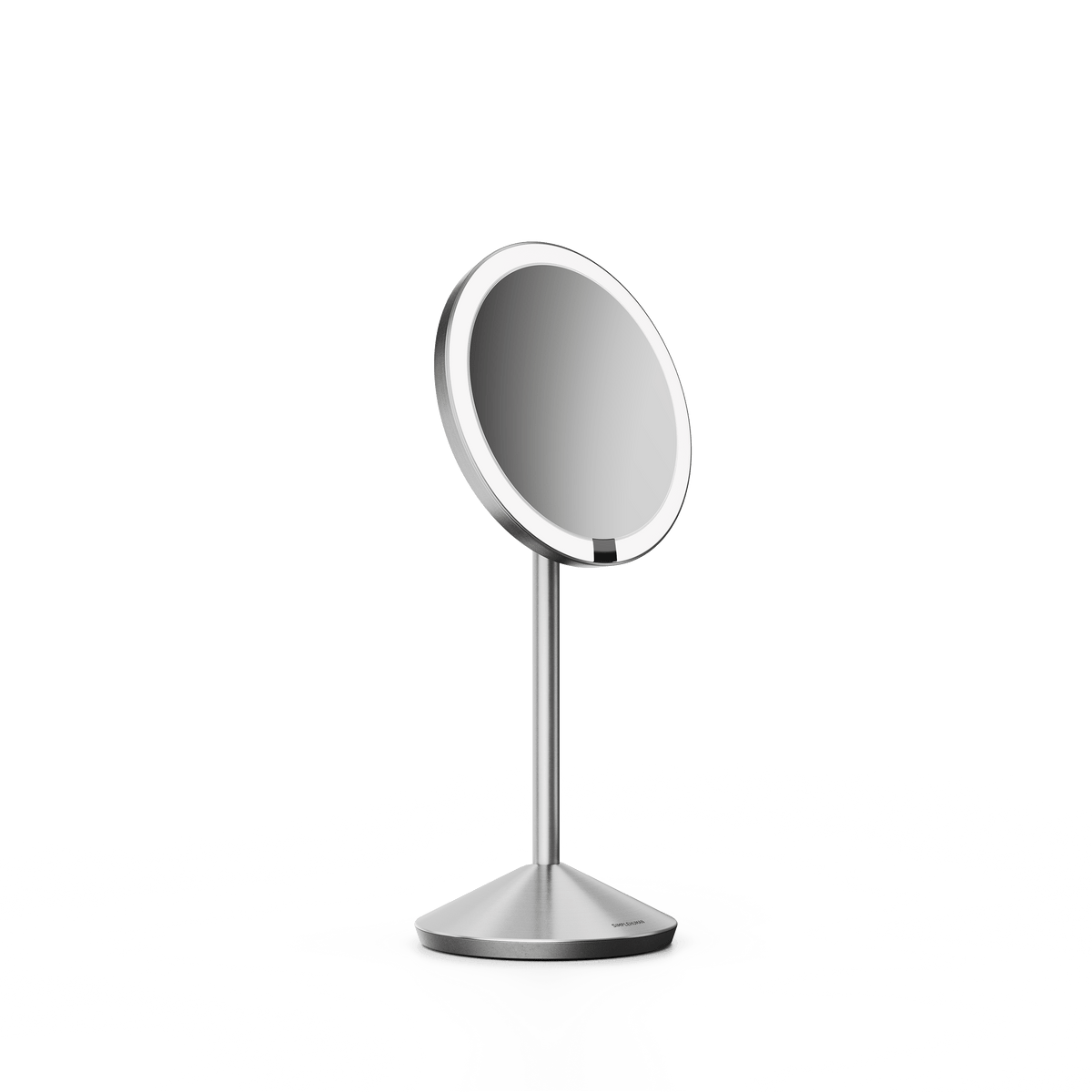 Simplehuman's Sensor Mirror Fold, angled view.