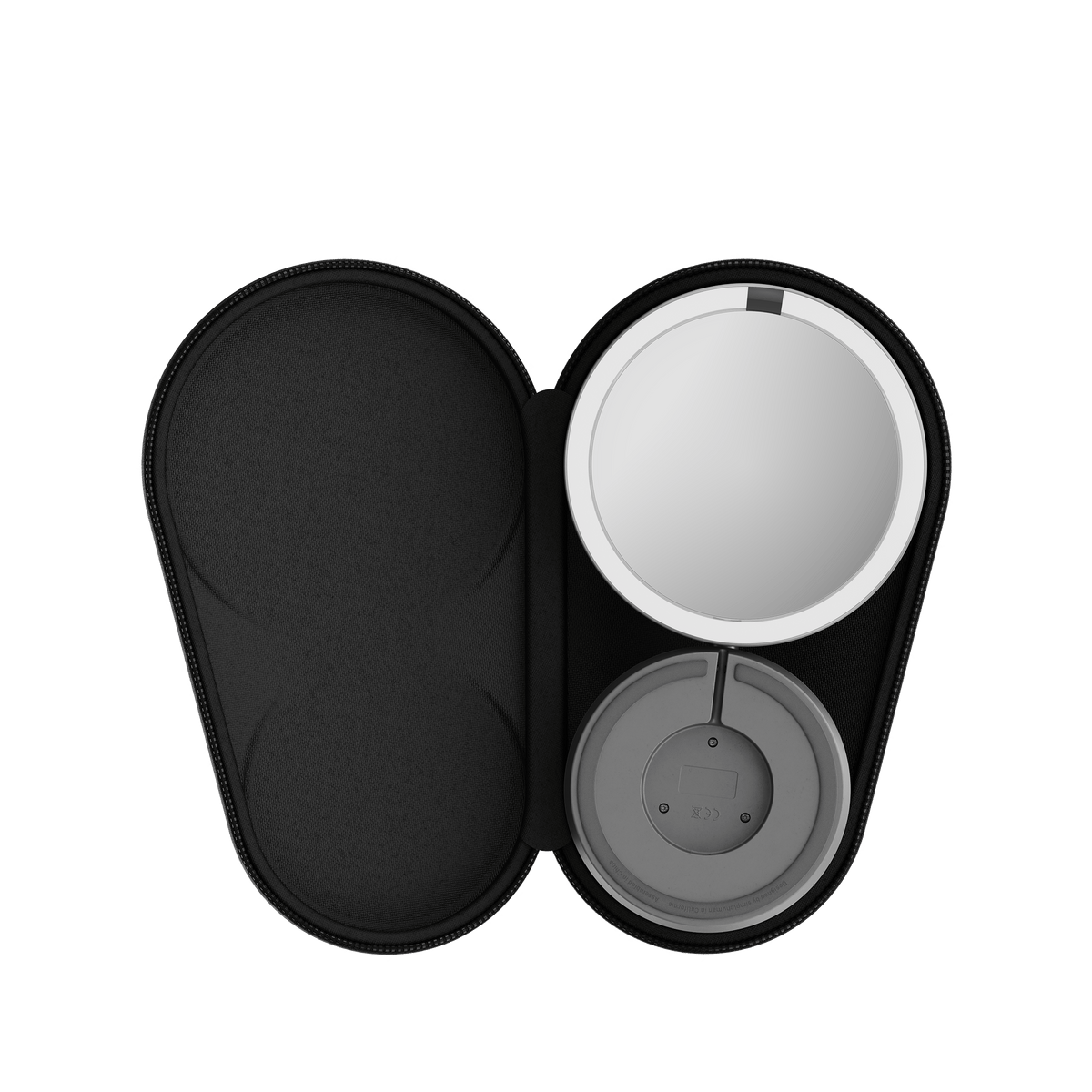 Simplehuman's Sensor Mirror Fold in the travel case.