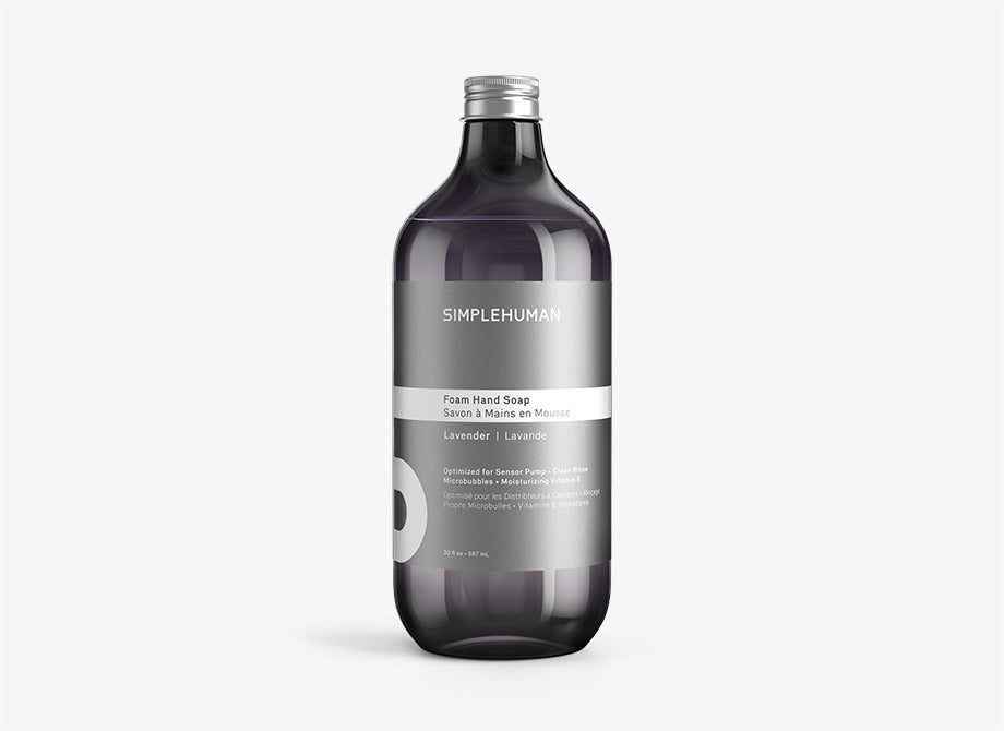 Simplehuman's Foaming Hand Soap in Lavender.