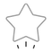 Icon of Star Shooting with lines under