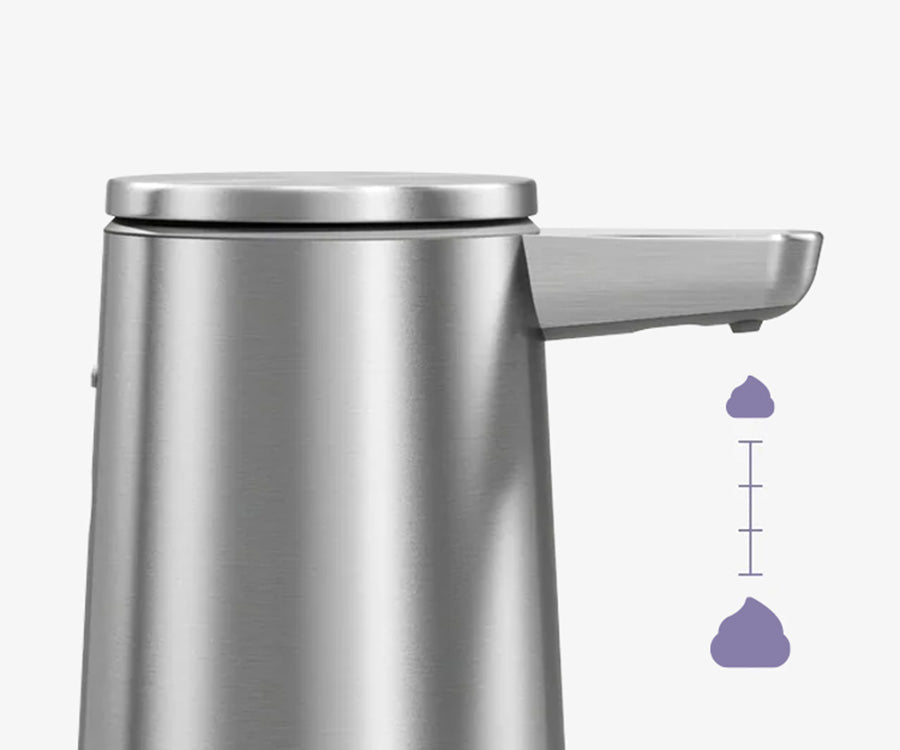 Just hold your hand close for a little or farther for more with variable dispense volume control.