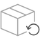 Icon of Box with return 
