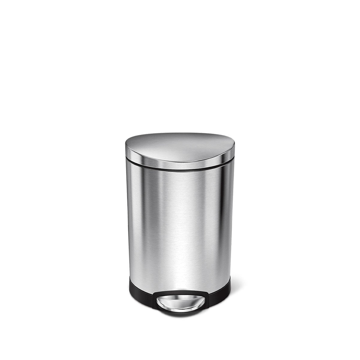 6L semi-round step can, 2-pack