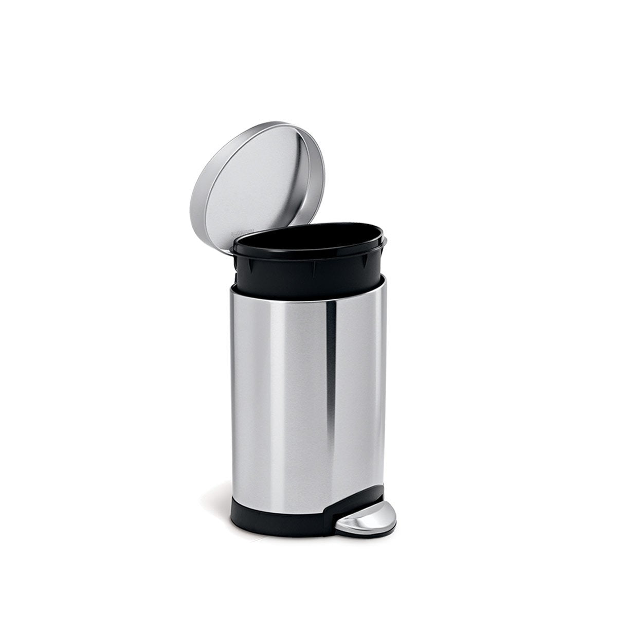 6L Semi-Round Step Can, 2-Pack
