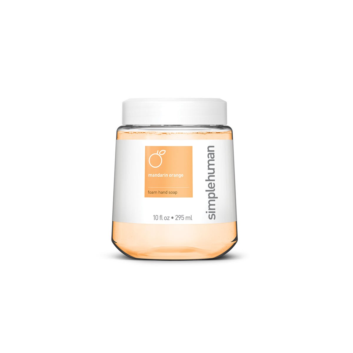 simplehuman mandarin orange foaming hand soap cartridge- main image