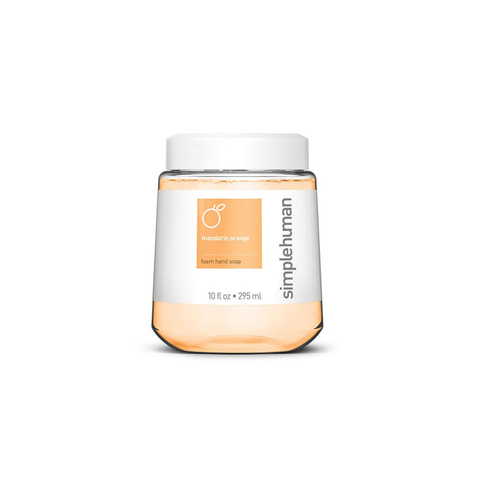 simplehuman mandarin orange foaming hand soap cartridge- main image