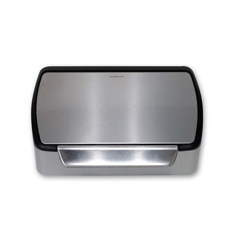 lid, brushed stainless steel 