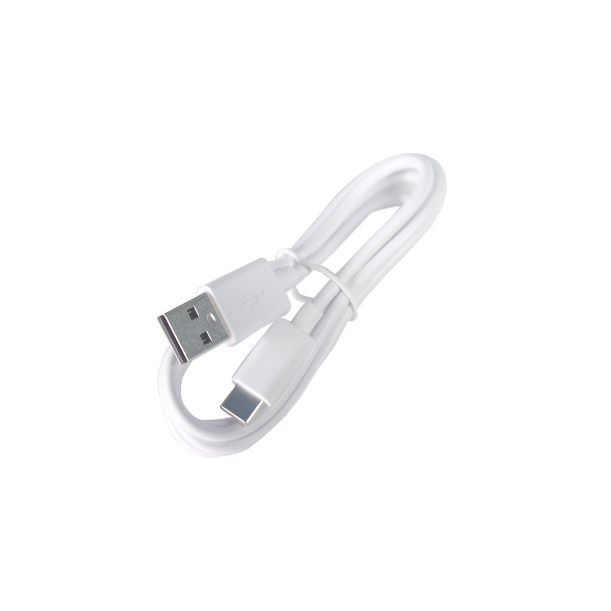 Simplehuman White USB-C to USB-A charging cable for powering rechargeable sensor products.